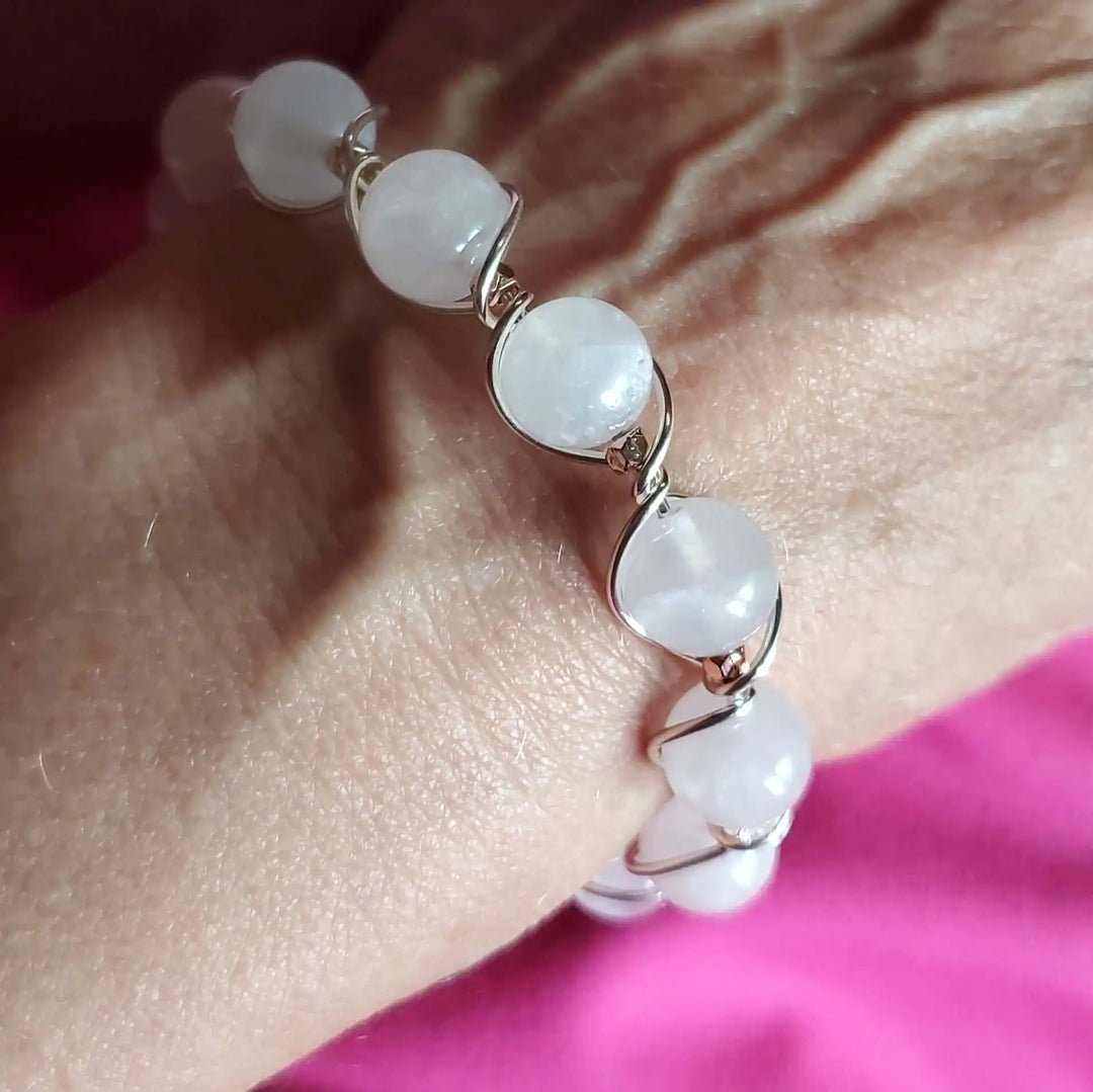 AMD1324Sterling Silver Spiral Twist Wrap Gemstone Lava Rock BangleBraceletsCuff Bracelet$ 130.00Alexa Martha Designs