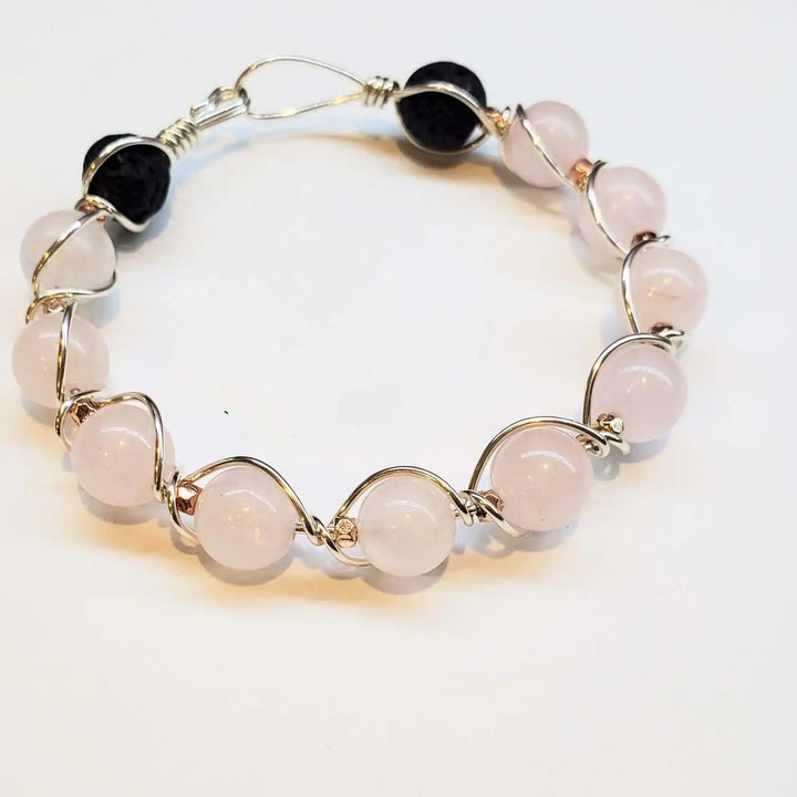 AMD1324Sterling Silver Spiral Twist Wrap Gemstone Lava Rock BangleBraceletsCuff Bracelet$ 130.00Alexa Martha Designs