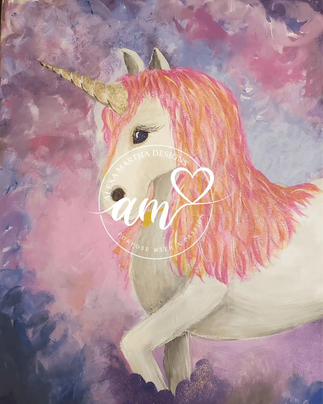 AMDP005Digital Print of Unafraid Mature Unicorn in the MistPainting CanvasAcrylic Painting$ 45.00Alexa Martha Designs