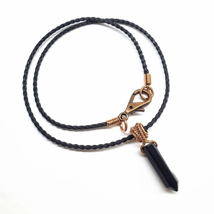 AMD1250-14Vegan Friendly Wire Wrapped Pointed Crystal NecklaceJewelryNecklace$ 45.00Alexa Martha Designs