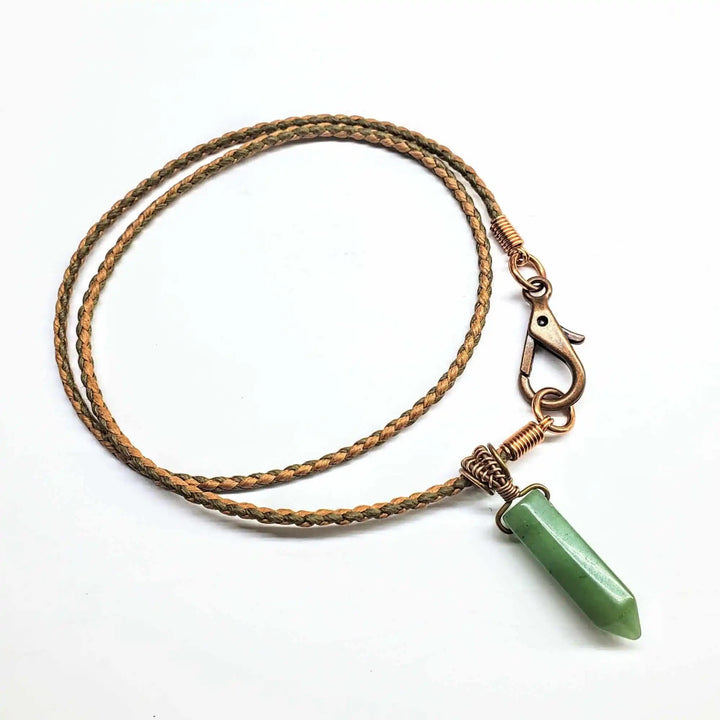AMD1250-9Vegan Friendly Wire Wrapped Pointed Crystal NecklaceJewelryNecklace$ 45.00Alexa Martha Designs