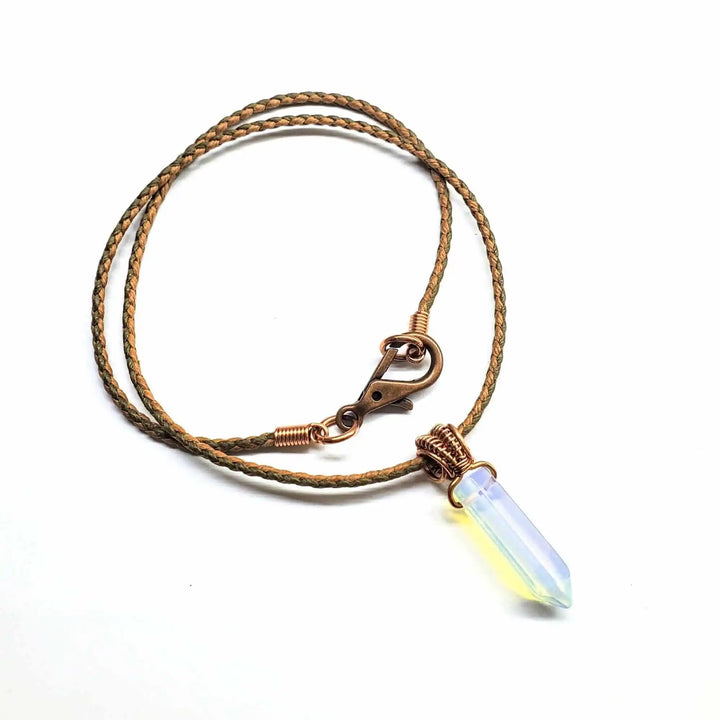 AMD1250Vegan Friendly Wire Wrapped Pointed Crystal NecklaceJewelryNecklace$ 45.00Alexa Martha Designs