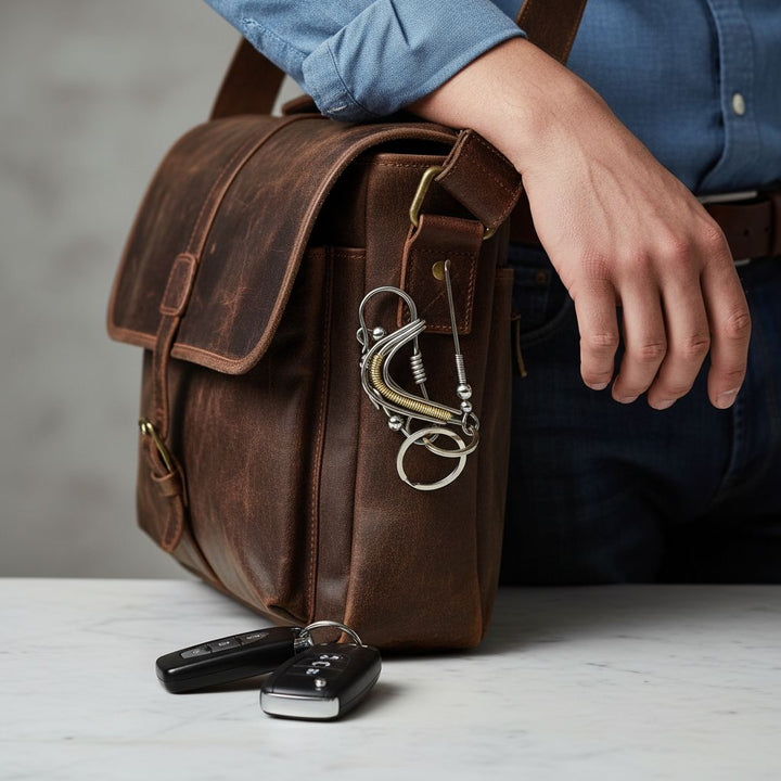 AMD1187Wire Coiled Birdie Keychain For Him - Handmade Montana AccessoryHandbag & Wallet AccessoriesKey Chain$ 35.00Alexa Martha Designs