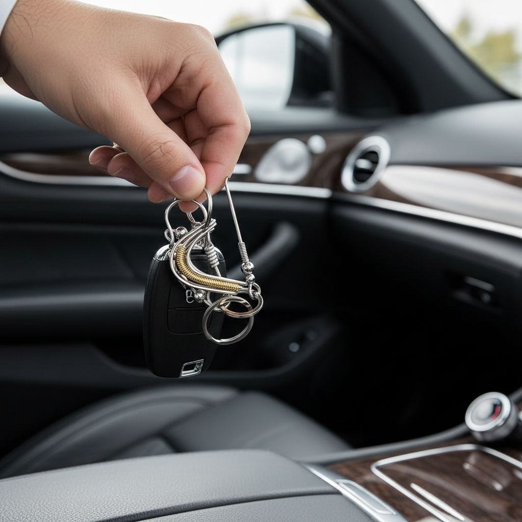 AMD1187Wire Coiled Birdie Keychain For Him - Handmade Montana AccessoryHandbag & Wallet AccessoriesKey Chain$ 35.00Alexa Martha Designs