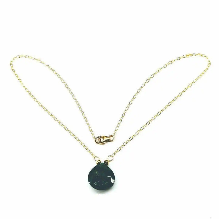 AMD1130-314K Gold Filled Emerald Necklace | Handmade Wire Wrapped Pear DropJewelryNecklace$ 56.00Alexa Martha Designs