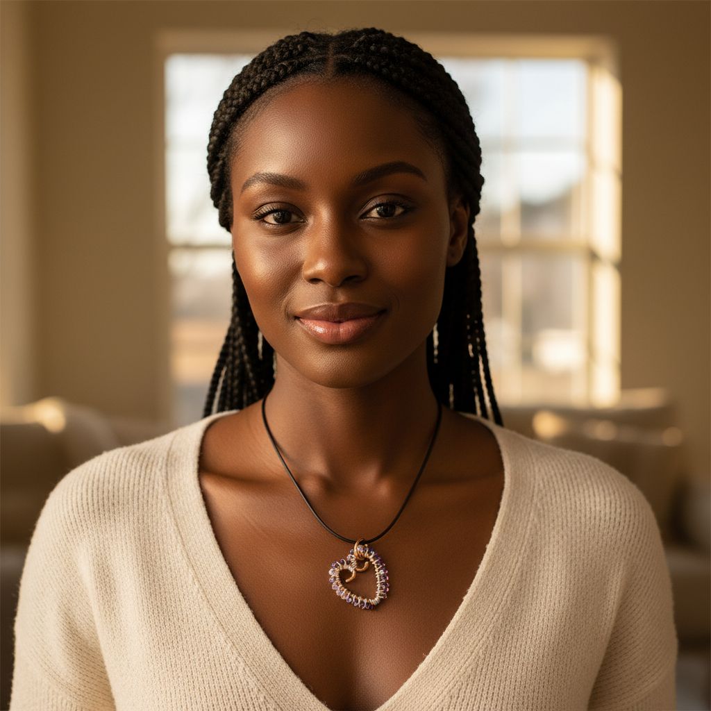 AMD1299Wire Wrapped Copper Heart Crystal Necklace - Timeless LoveJewelryNecklace$ 42.00Alexa Martha Designs