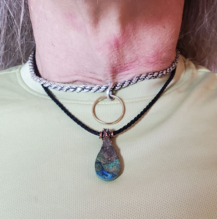 AMD1283Wire Wrapped Copper Azurite Malachite Drop NecklaceNecklacesNecklace$ 48.00Alexa Martha Designs