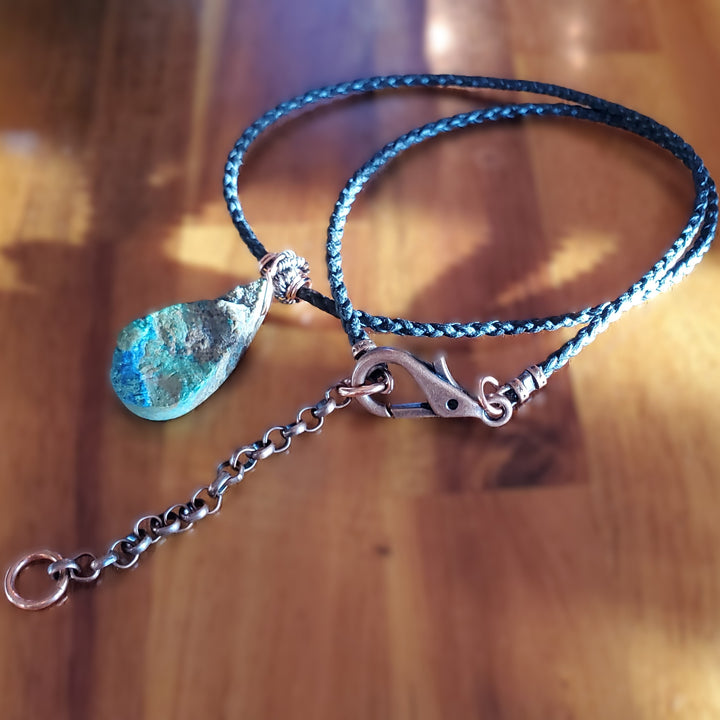 AMD1283Wire Wrapped Copper Azurite Malachite Drop NecklaceNecklacesNecklace$ 48.00Alexa Martha Designs