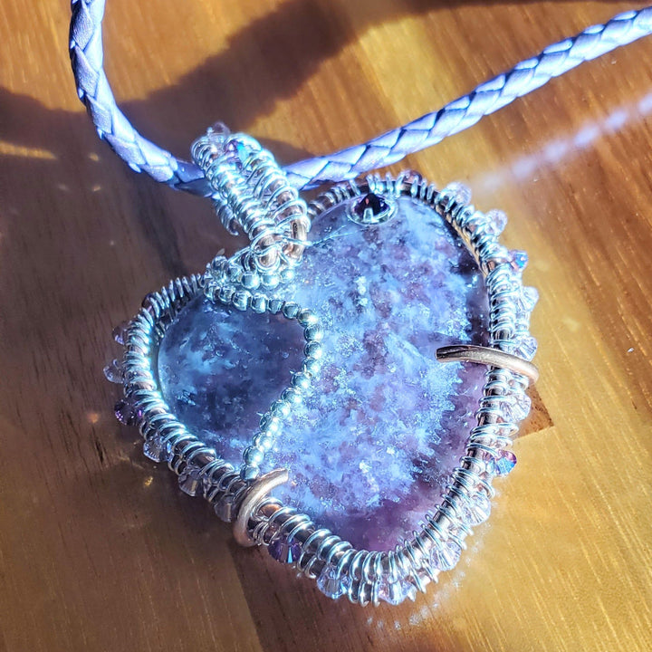 AMD1329Wire Wrapped Purple Sparkly Lepidolite Heart Copper SilverNecklacesNecklace$ 211.00Alexa Martha Designs