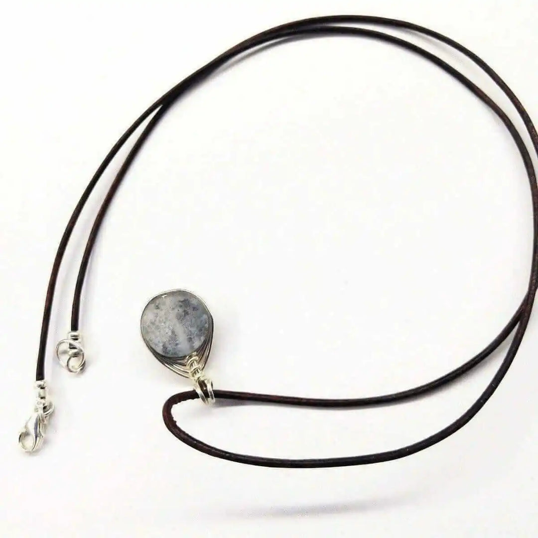 AMD1083 Wire Wrapped Rainbow Druzy Necklace Alexa MarthaJewelryNecklace$ 48.00Alexa Martha Designs