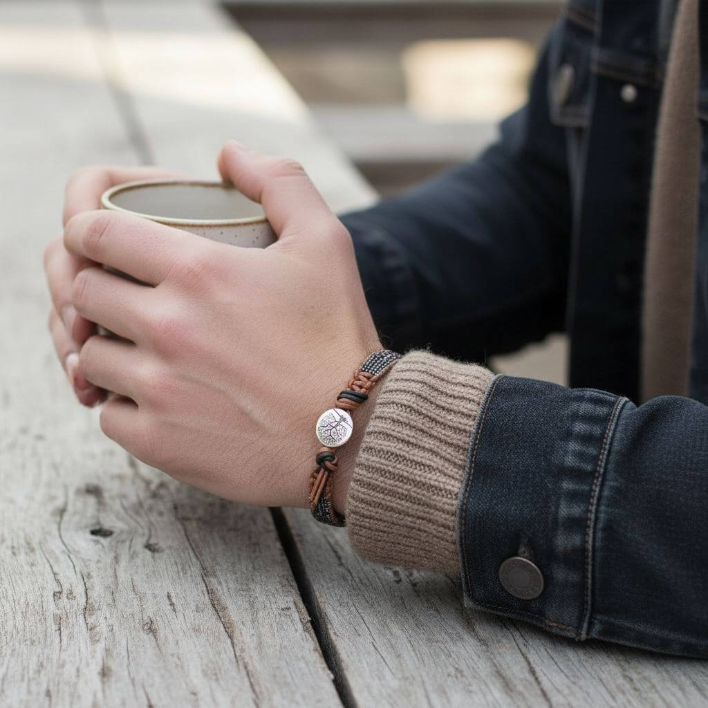 Tree of Life Leather Bracelet for Men