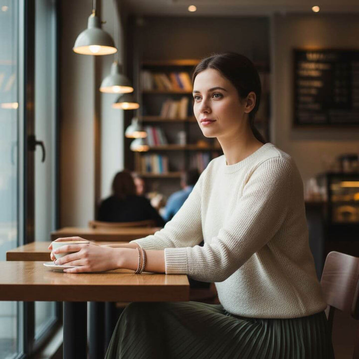Wire Wrapped Turquoise Crystal Tennis Bangle
