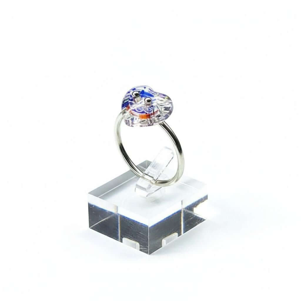 Super Sparkly I LOVE YOU Crystal Heart Bling Ring