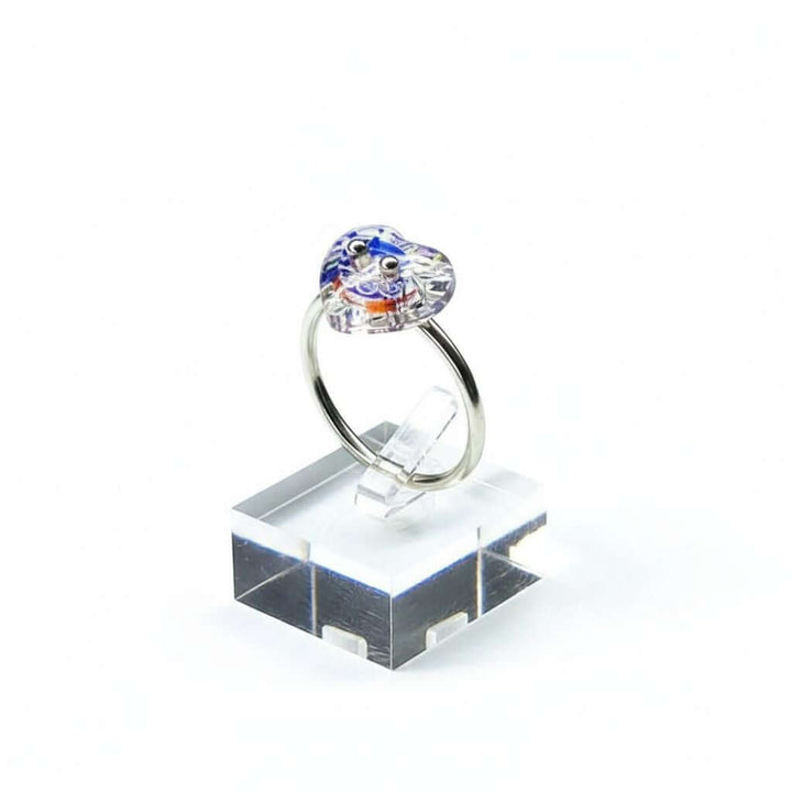 Super Sparkly I LOVE YOU Crystal Heart Bling Ring