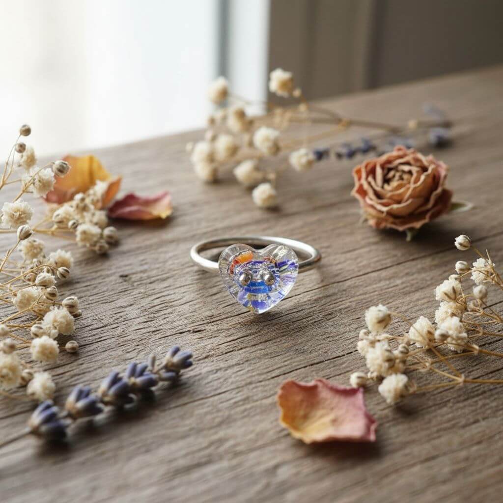 Super Sparkly I LOVE YOU Crystal Heart Bling Ring