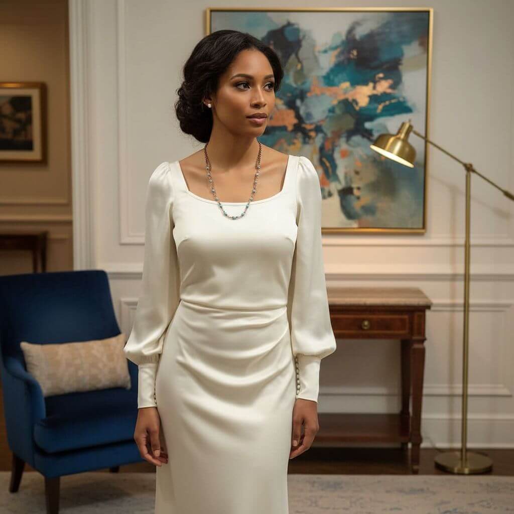 Wire Wrapped 24 Inches Copper Turquoise Necklace