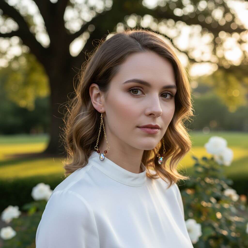 Mystic Rainbow Quartz Drop Gold Filled Earrings