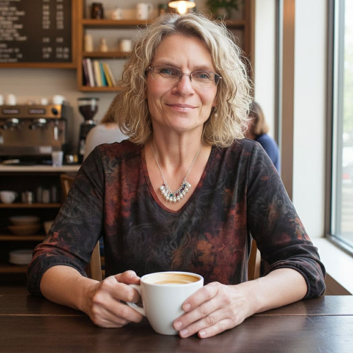 Pearl Crystal Birthstone Necklace by Alexa Martha