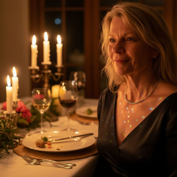 Heavy Gauge 925 Silver Wire Wrapped Swarovski Crystal Choker Necklace