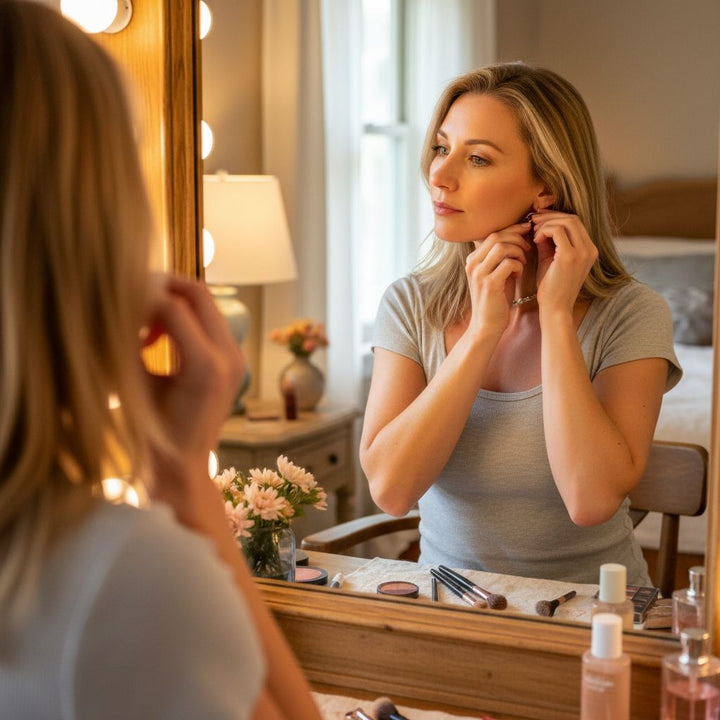 Ergonomic Copper Sculpted Embossed Wire Wrapped Opal Labradorite Gemstone Choker