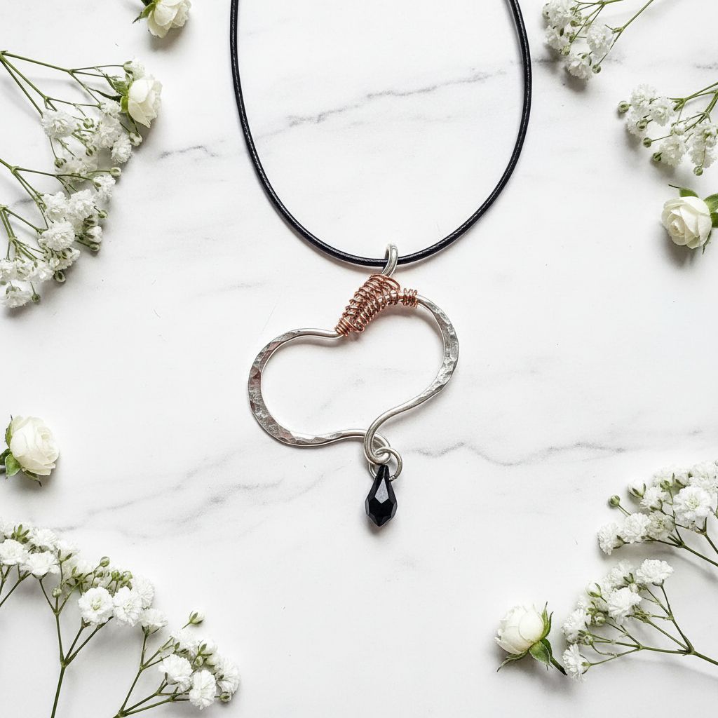 Sculpted Silver Butterfly Wing Child Abuse Survivor Necklace