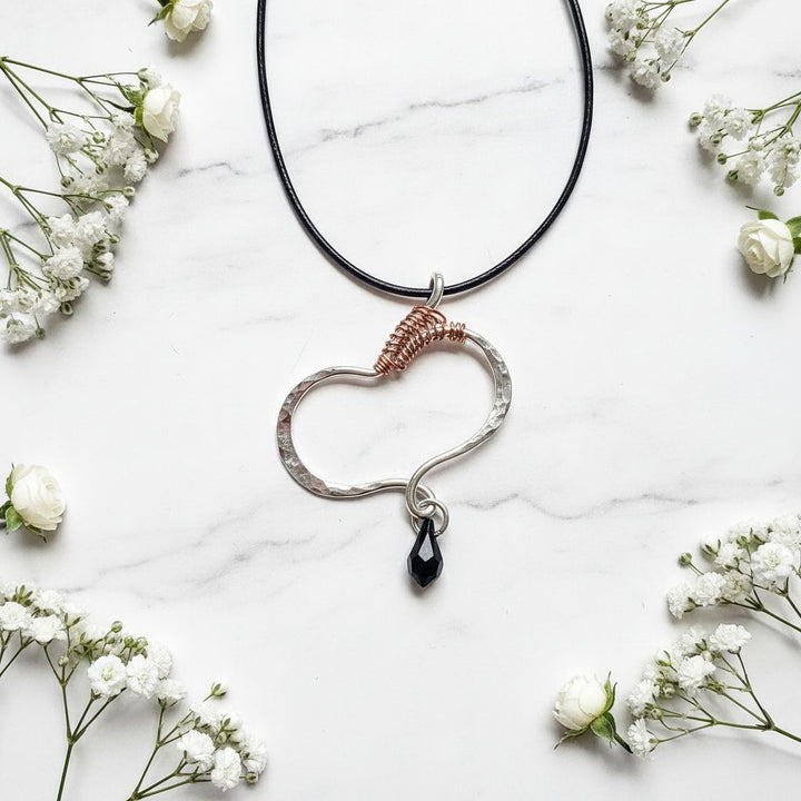 Sculpted Silver Butterfly Wing Child Abuse Survivor Necklace