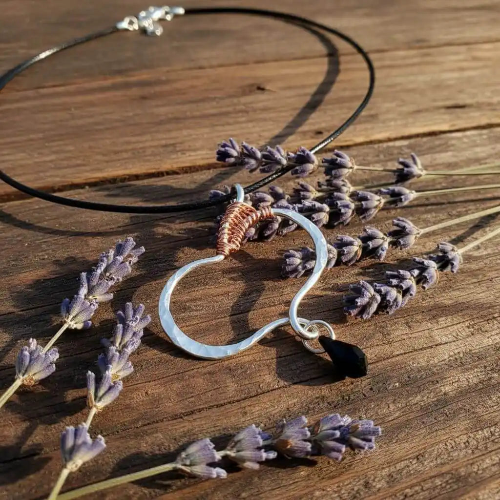 Sculpted Silver Butterfly Wing Child Abuse Survivor Necklace