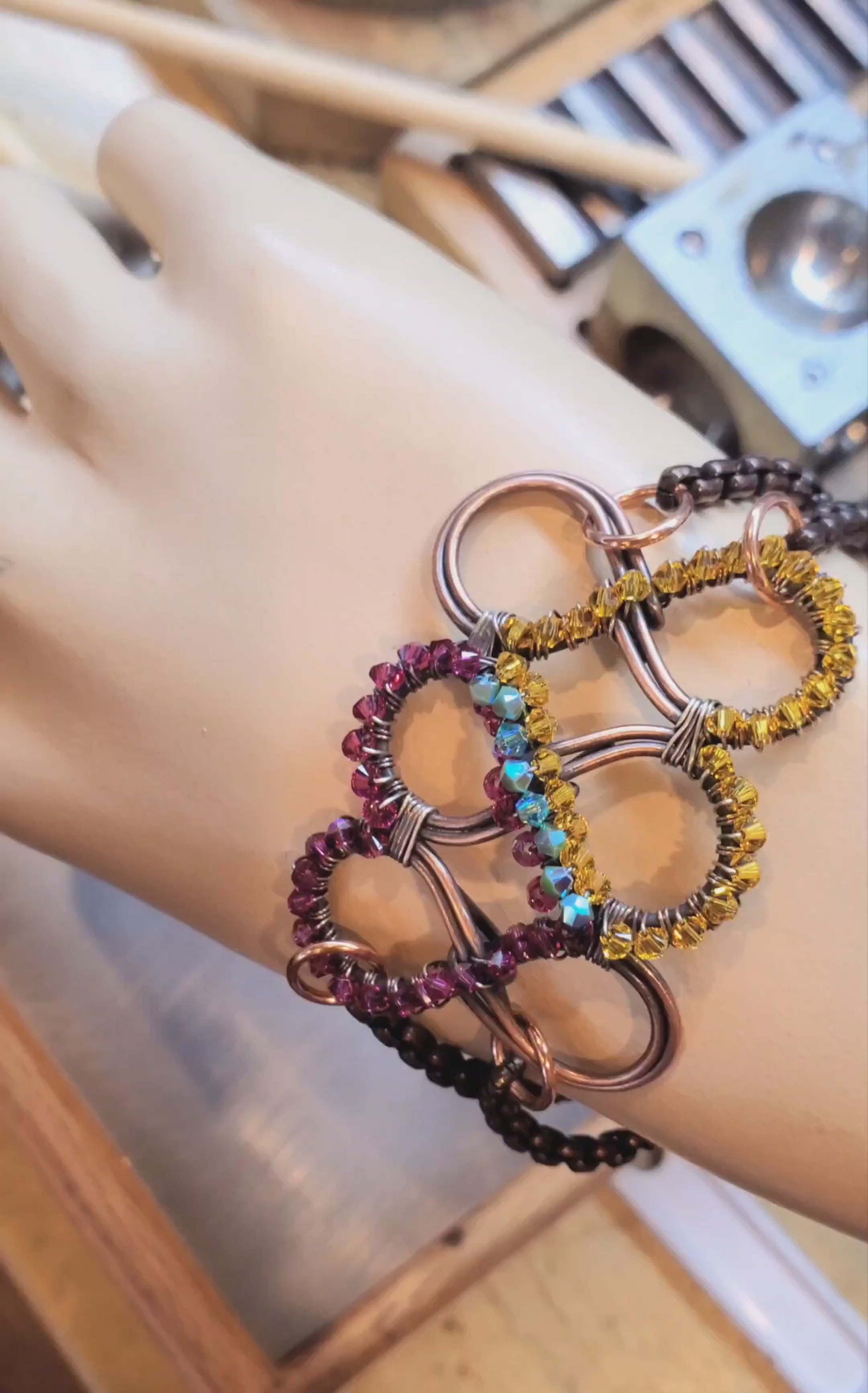 Double Heart Infinity Bracelet Cuff – Alexa Martha Designs