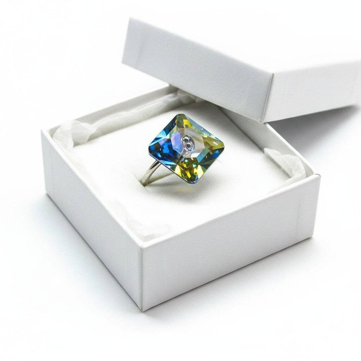 As Seen on Maisie Williams and Asia Monet Ray Silver Super Sparkly Crystal Bling Ring