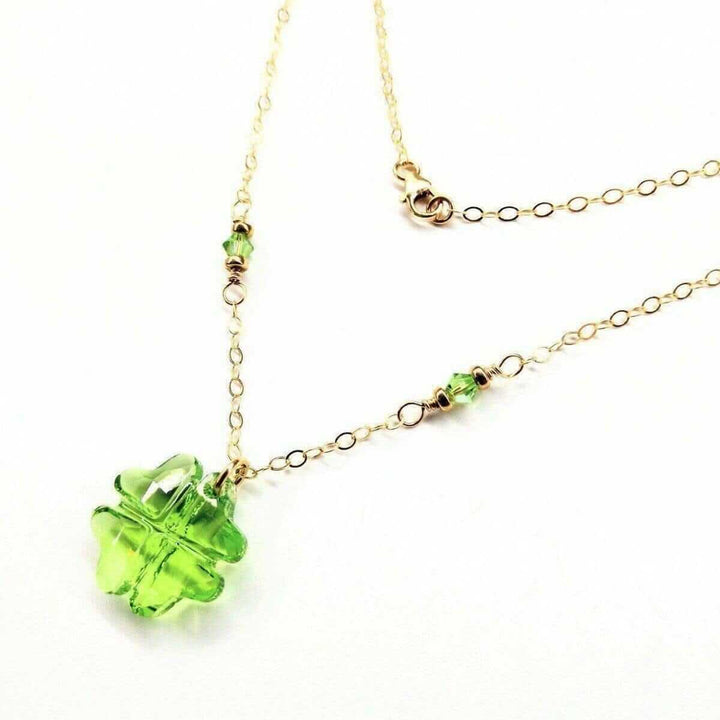 AMD1046 Light Green Sparkly Swarovski Crystal CloverJewelryNecklace$ 70.00Alexa Martha Designs
