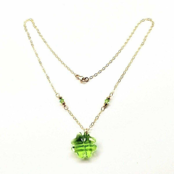 AMD1046 Light Green Sparkly Swarovski Crystal CloverJewelryNecklace$ 70.00Alexa Martha Designs