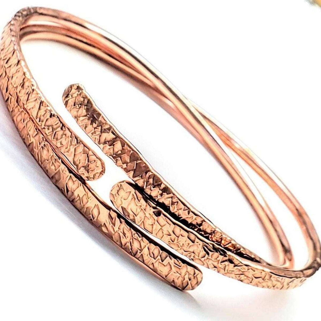 AMD1145 Adjustable Hammered Copper Overlap Bangle For Him or HerJewelryBracelet$ 34.00Alexa Martha Designs