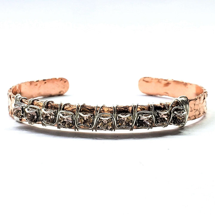 AMD1233-2Copper Rhinestone Cuff Bangle in Three Different ColorsJewelryBracelet$ 55.00Alexa Martha Designs