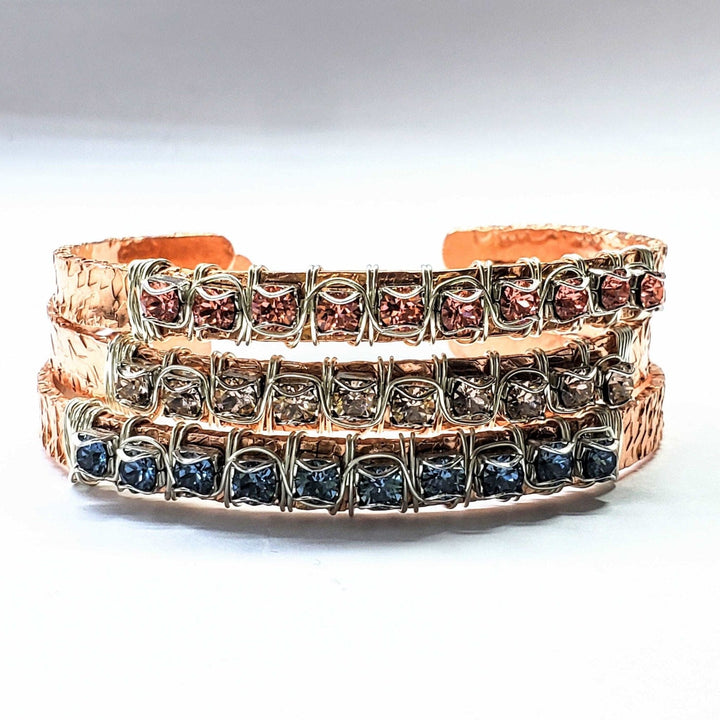AMD1233-4Copper Rhinestone Cuff Bangle in Three Different ColorsJewelryBracelet$ 160.00Alexa Martha Designs