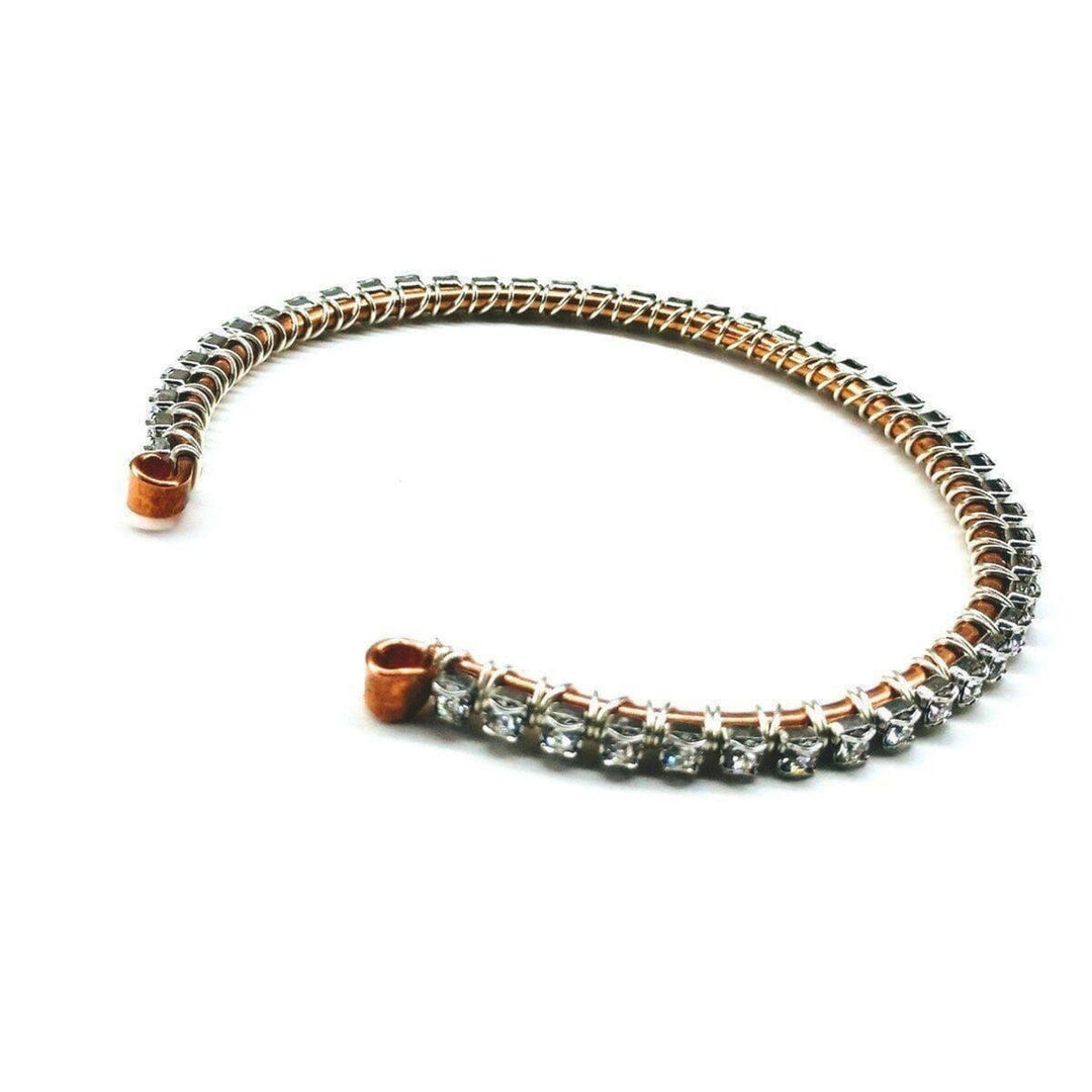 AMD1161Stackable Adjustable Wire Wrapped Rhinestone Bangle in Crystal JewelryBracelet$ 61.00Alexa Martha Designs