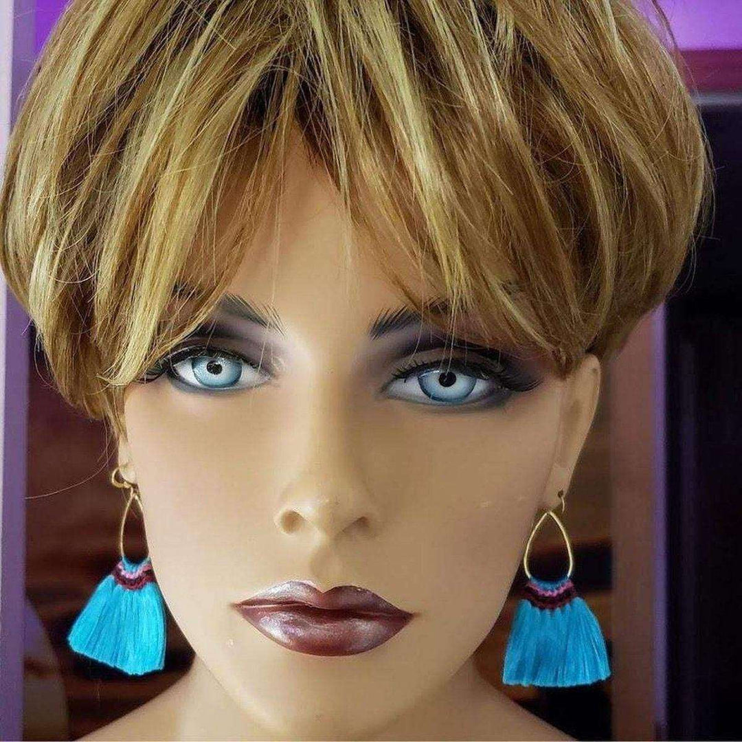 AMD1166-6Colored Hawaii Hula Skirt Rayon Silk Fan Tassel Hoop EarringsJewelryEarrings$ 28.00Alexa Martha Designs