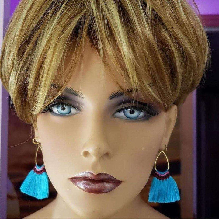 AMD1166-6Colored Hawaii Hula Skirt Rayon Silk Fan Tassel Hoop EarringsJewelryEarrings$ 28.00Alexa Martha Designs