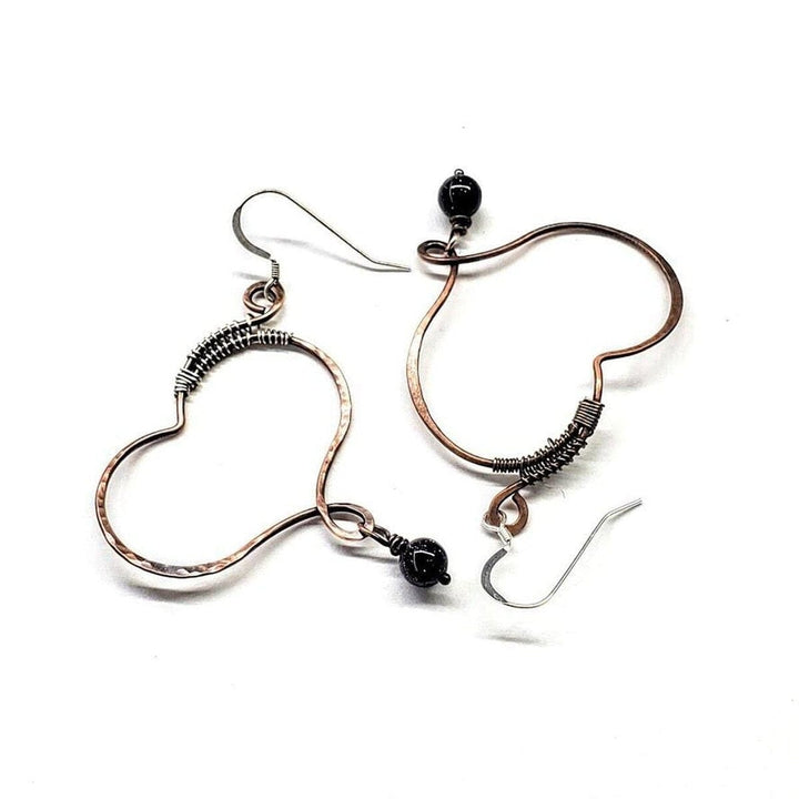 Copper Butterfly Wing Child Abuse Survivor Earrings - Earrings - Alexa Martha Designs   