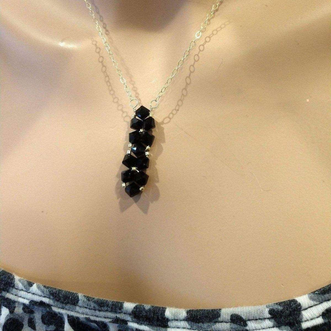 AMD1104 Gold Vertical Beaded Crystal Bar Necklace AlexaJewelryNecklace$ 64.00Alexa Martha Designs