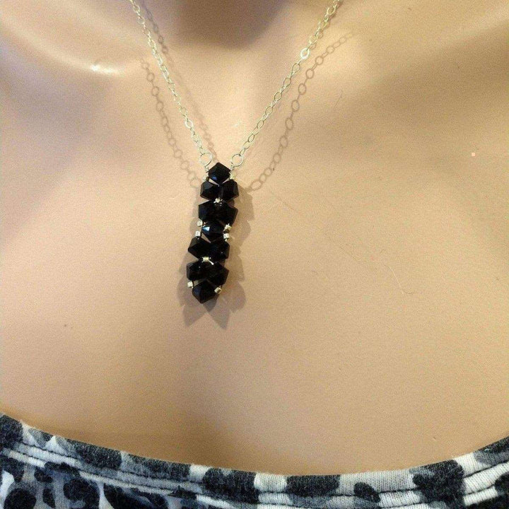 AMD1104 Gold Vertical Beaded Crystal Bar Necklace AlexaJewelryNecklace$ 64.00Alexa Martha Designs