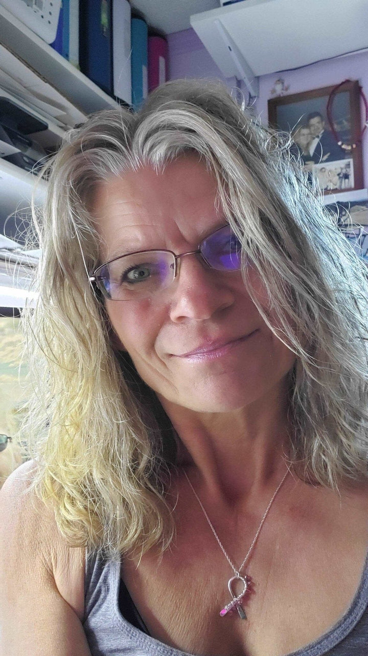 AMD1129Breast Cancer Awareness Necklace Pink Swarovski SterlingJewelryNecklace$ 90.00Alexa Martha Designs