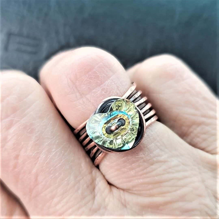 AMD1243Handmade Copper Wire Wrapped Ring Wire Wrapped heart RingJewelryRing$ 36.50Alexa Martha Designs