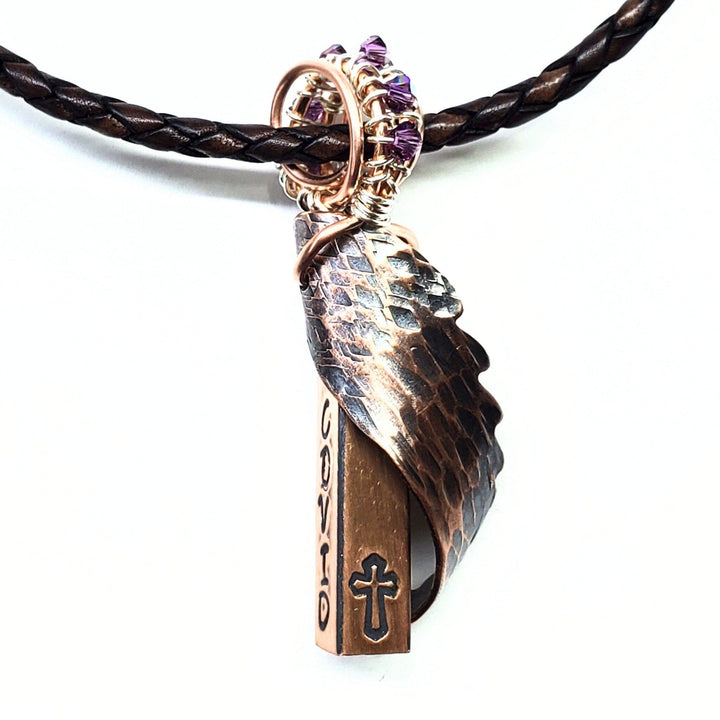 AMD1004-2Angel Wing Birthstone Necklace | Copper Swarovski Crystal HandmadeNecklacesNecklace$ 145.00Alexa Martha Designs