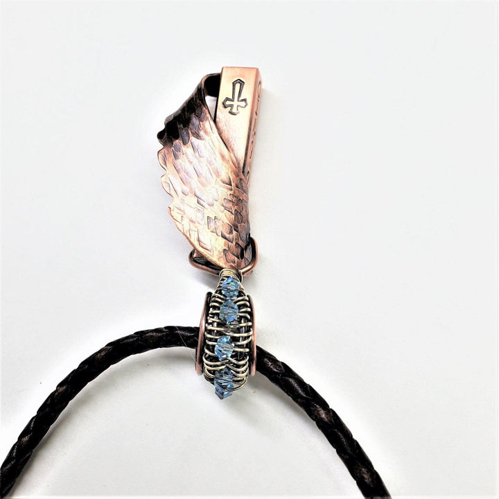 AMD1004Angel Wing Birthstone Necklace | Copper Swarovski Crystal HandmadeNecklacesNecklace$ 145.00Alexa Martha Designs