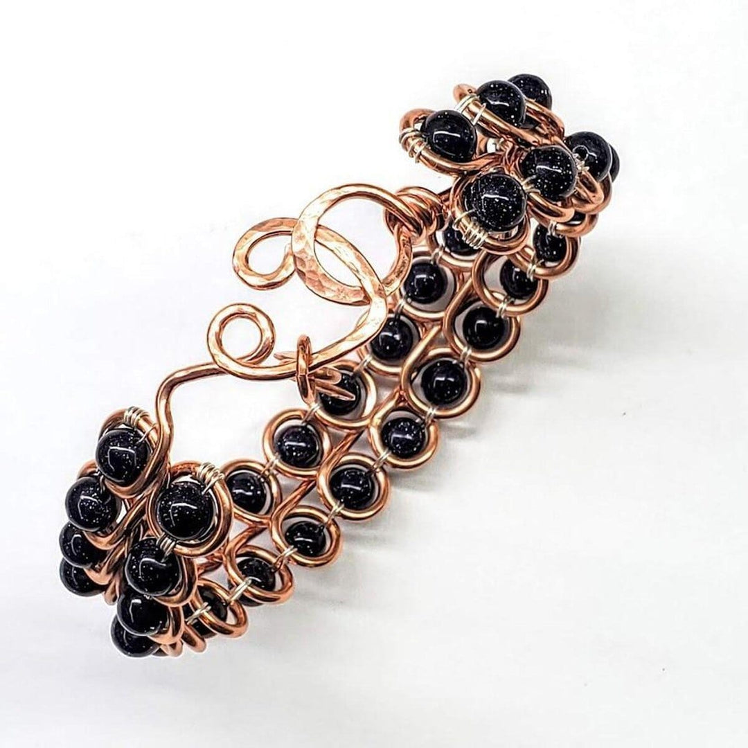 AMD1078Copper Infinity Child Abuse Awareness Bangle - Sandstone & SilverJewelryBracelet$ 129.00Alexa Martha Designs