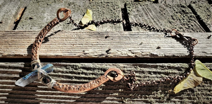 AMD1205Handmade Warrior Necklace Fight For Truth Titanium CrystalJewelryNecklaces$ 120.00Alexa Martha Designs