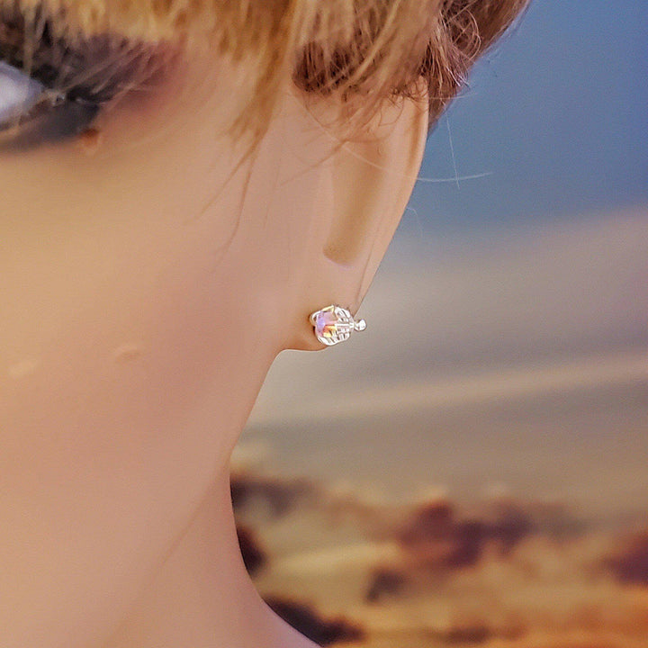 AMD1114-56mm Silver Spiral Crystal Studs | Swarovski 5 Colors HandmadeJewelryEarrings$ 25.00Alexa Martha Designs