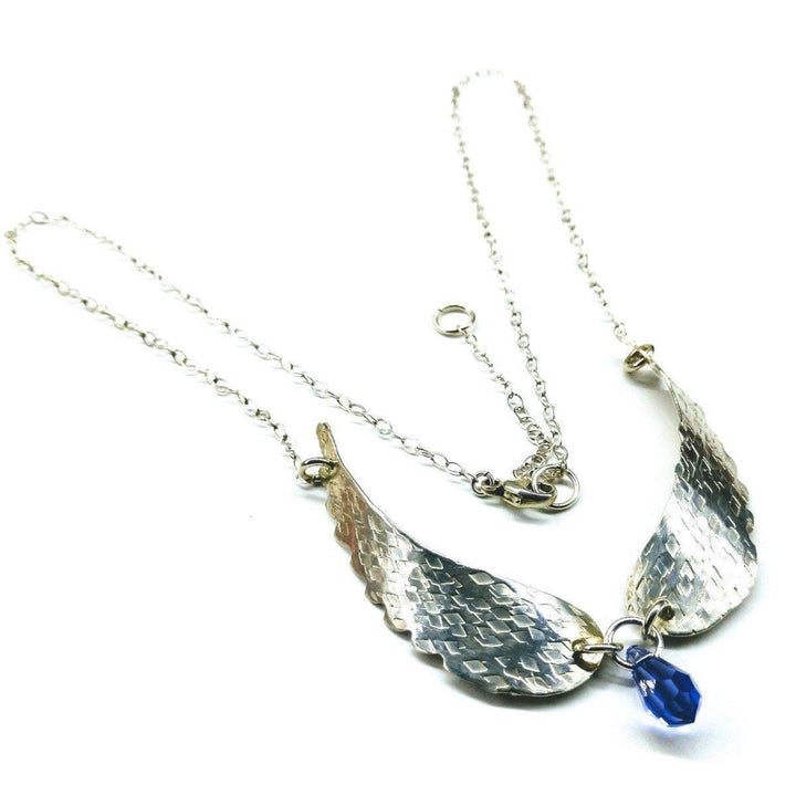AMD1012-3Crystal Drop Sterling Silver Angel Wing Necklace JewelryNecklace$ 95.00Alexa Martha Designs