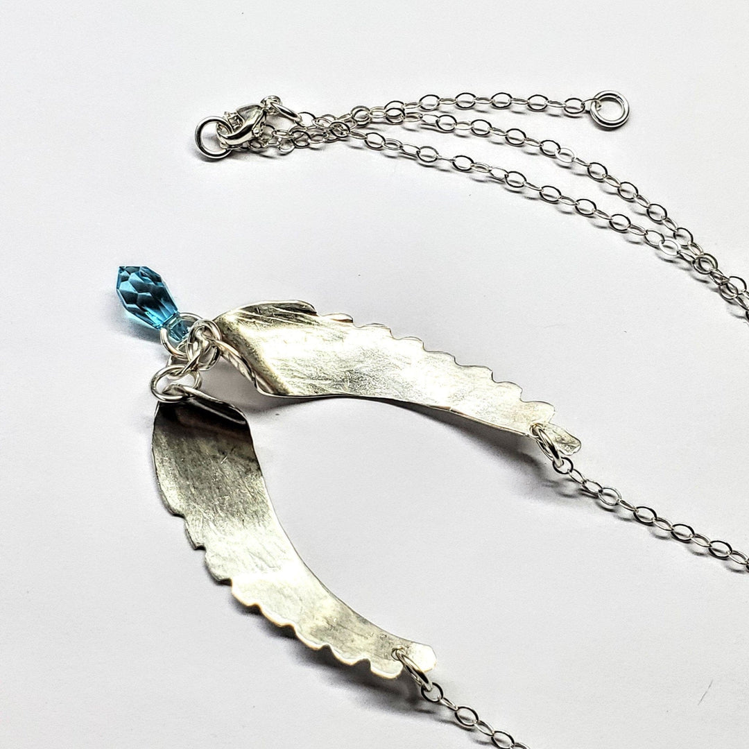 AMD1012Crystal Drop Sterling Silver Angel Wing Necklace JewelryNecklace$ 95.00Alexa Martha Designs
