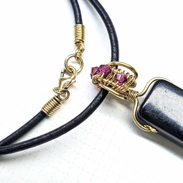 AMD1174Handmade Wire Wrapped Abalone Shell Necklace Multi ColoredJewelryNecklaces$ 83.00Alexa Martha Designs